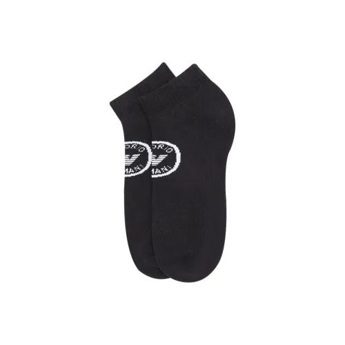 EMPORIO ARMANI FW23 Низкие носки Мужские 2 упаковки Черные