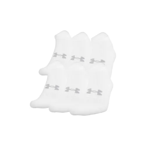 Under Armour No Show Низкие носки унисекс 6 пар белые