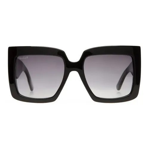 BALLY Ацетат Квадратные Солнцезащитные Очки Женские Черные