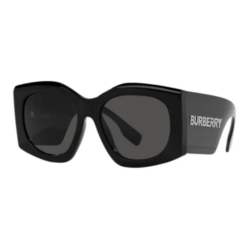Burberry Acetate Irregular Shape Солнцезащитные очки Мужские Черные