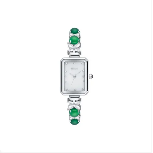 Jbaili Кварцевый механизм Часы Женские Золотистый циферблат