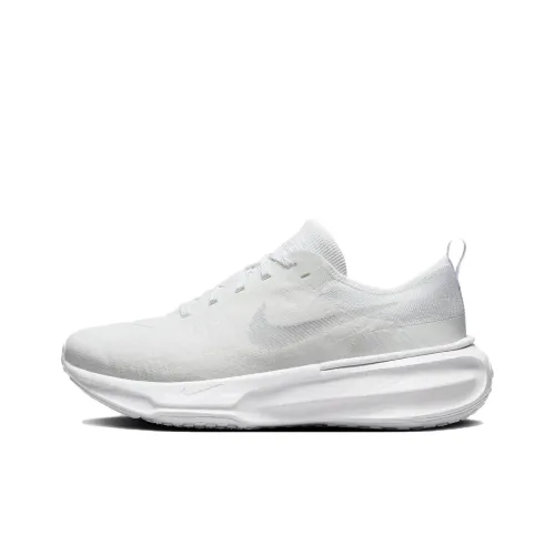Nike Invincible 3 Slip-resistant Abrasion-resistant Low Top Беговые кроссовки Мужские Белые