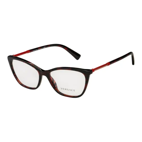 VERSACE Оправы для очков Cat Eye Женские Рутений Красный
