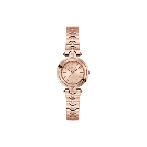 Furla HERITAGE Series Наручные часы Кварцевый механизм Ремешок из нержавеющей стали 28 мм Розовое золото Циферблат часов Женские часы