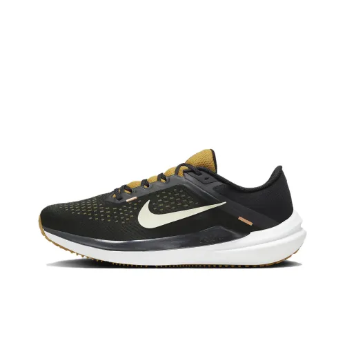 Nike Air Winflo 10 Амортизаторы Slip-resistant Дышащий Низкий Топ Повседневные Тренировочные Беговые кроссовки Мужские Черные