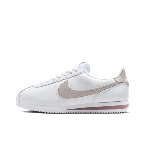 Nike Cortez Износостойкий и Легкий Низкий Топ Повседневные Городские Кроссовки для Коммутации и Бега Женские Белые Коричневые