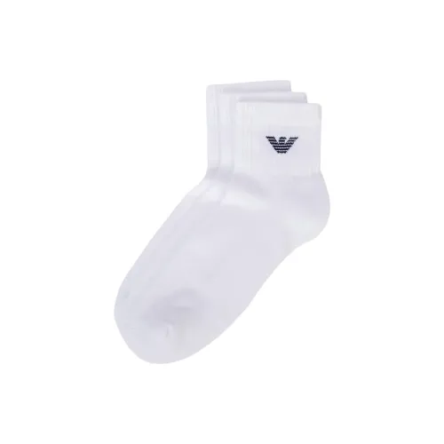 EMPORIO ARMANI FW23 Носки Crew Мужские 3 упаковки белые