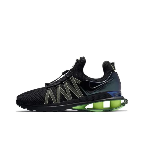 Nike Shox Gravity Series Устойчивые к истиранию Низкие Беговые кроссовки Мужские Черные Зеленые