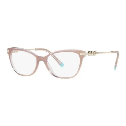 TIFFANY CO. Пластик Металл Кошачий глаз Оправы для очков Женские Розовый