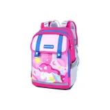 Розово-красное звездное небо единорог