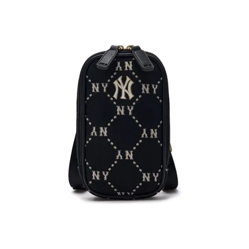 Mlb Base Logo Хлопок с Полиэстер Чехол для телефона Сумка через плечо Обычный Женский Черный