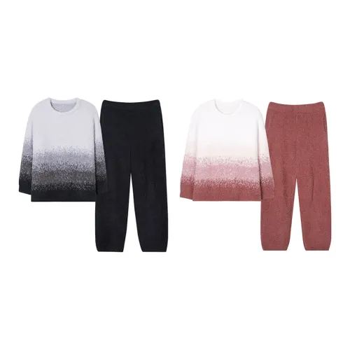 Sha Qian Пижамный комплект Осенний и Зимний Унисекс