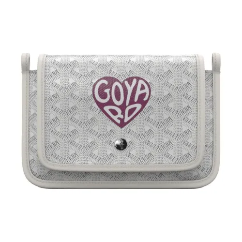 GOYARD Plumet Холст и Кожа WOC Конверт Сумка Клатч Сумка через плечо Сумка на плечо Унисекс