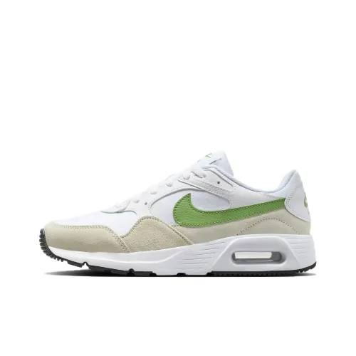 Nike Air Max SC Износостойкий Дышащий Низкий Топ Беговые кроссовки Женские Белый Зеленый