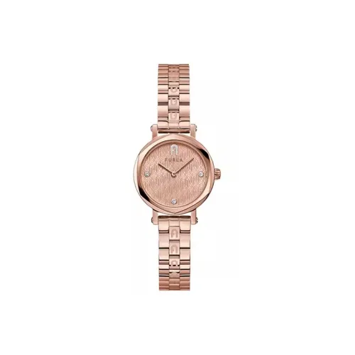 Furla Наручные часы Кварцевый механизм Ремешок из нержавеющей стали 30 мм Розовое золото Циферблат часов Женские часы WW00033002L3