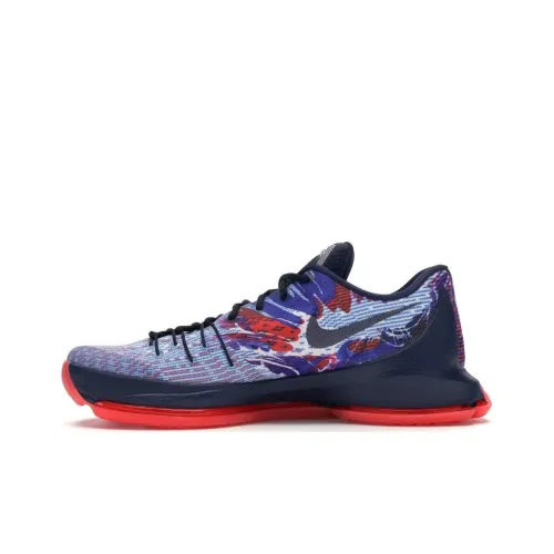Nike KD 8 INDEPENDENCE Day KD 8 Non Slip Легкий Низкий Топ Баскетбольные кроссовки Мужской Полночный синий