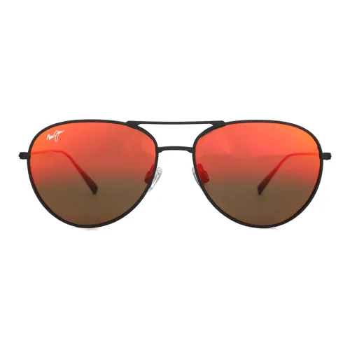 Maui Jim Металл Aviator Солнцезащитные очки Унисекс Черный