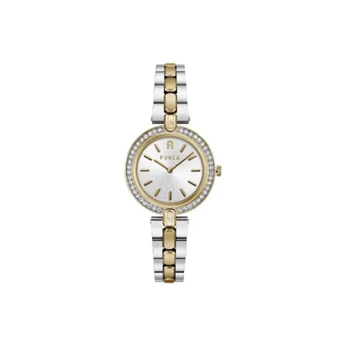 Furla HERITAGE Series Женские часы Кварцевый механизм Ремешок из нержавеющей стали 34 мм Серебристый циферблат