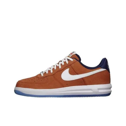 Nike Lunar Force 1 Low Амортизация Износостойкий Низкий Топ Скейтборд Кроссовки Унисекс Коричневый