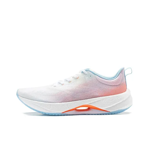LINING Super Light 21 Беговые кроссовки Низкий верх Белый Оранжевый Женские