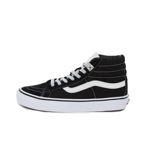 Vans SK8 L High Топ Скейтборд Кроссовки Унисекс Черный Белый
