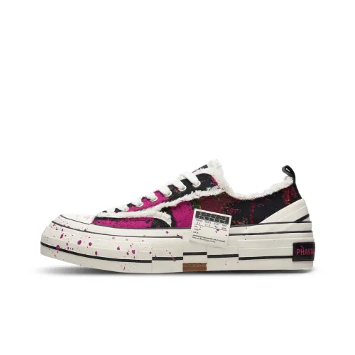 PHANTACI x VESSEL Фантастический Коллаборация Противоскользящие Устойчивые к износу Низкий Топ Кеды Унисекс Темно-красный