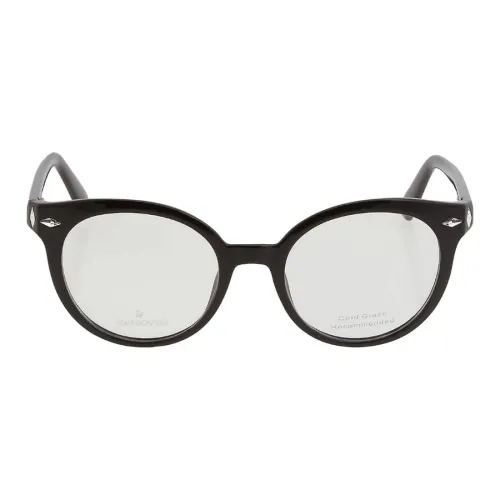 Swarovski Пластик Овал Оправы для очков Женские Черный