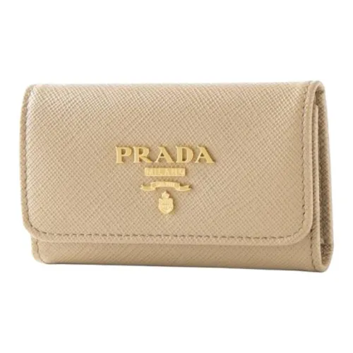 PRADA Saffiano кожа кошелек женский каменный цвет и васильковый синий