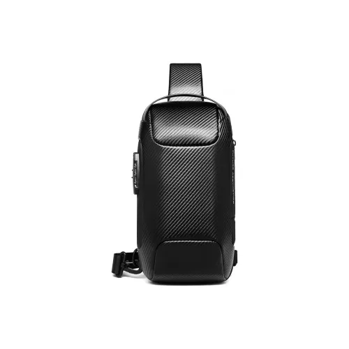 MingLu Oxford Сумка через плечо Sling Сумка Унисекс Черный Золотой