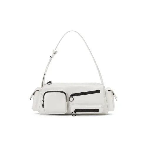 CHARLES KEITH ПУ (полиуретан) Маленькая квадратная сумка через плечо Женская Черный Белый