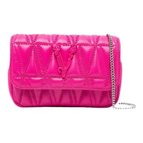 VERSACE Сумка через плечо из натуральной кожи сумка через плечо женская розовая