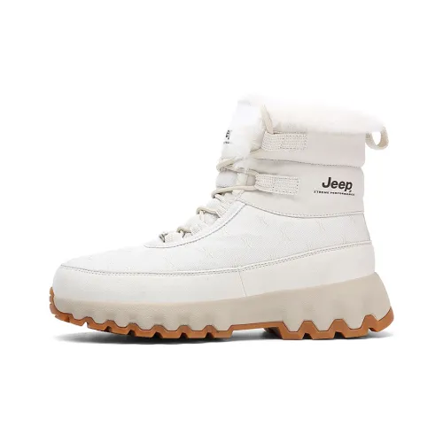 JEEP Термические Водонепроницаемые Устойчивые к Износу Crew Сноубутсы Унисекс Белые