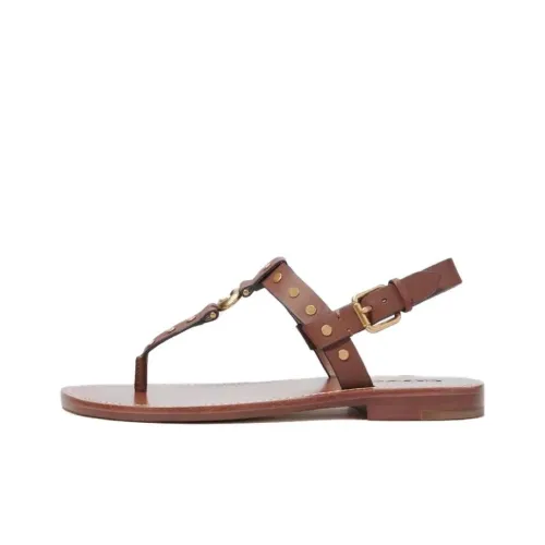 COACH one Ремень Сандалии Женские Коричневый