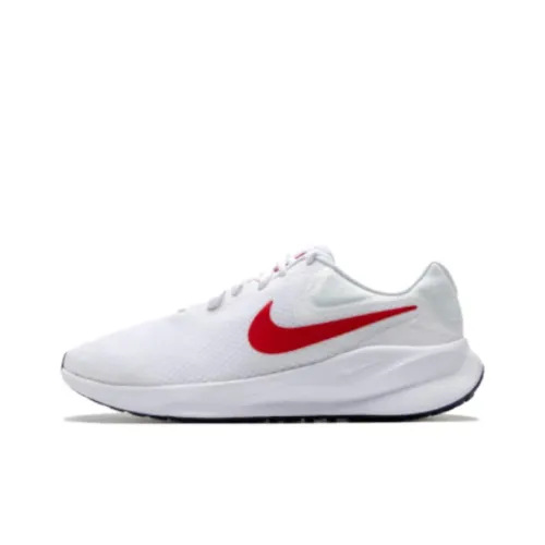 Nike REVOLUTION 7 Low Топ Повседневный Городской Коммутер Беговые кроссовки Мужской Белый Красный