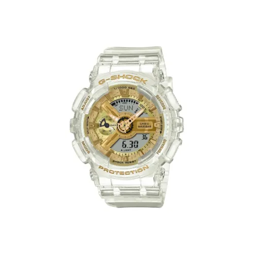 CASIO Кварцевый Movement Женские Liquid Crystal/Analog Dual Display Series Часы 49mm*45,9mm*15,8mm Желтые