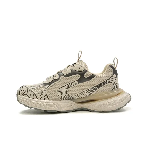 TRUMPPIPE Противоскользящие Низкие Топ Кроссовки Мужские Бежевые