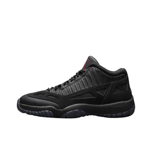 Jordan Air Jordan 11 Retro Low IE Referee Low Top Винтажные баскетбольные кроссовки Мужской Черный Выпуск 2015 года