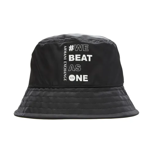 ARMANI EXCHANGEAE Полиэстер Cotton Bucket Hats Мужской Черный