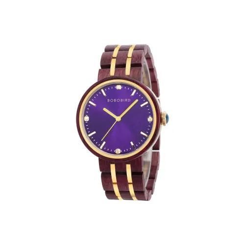 BOBO BIRD BOBO BIRD Кварцевый механизм Часы Женские Фиолетовый Циферблат GT096