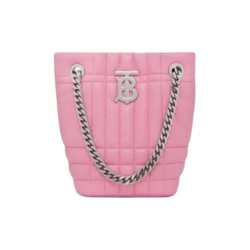 Burberry Lola Сумка Lambskin Ведрообразная Сумка Одноплечевая Мини Женская Primrose Цветочный Розовый