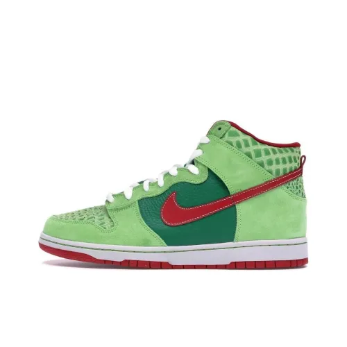 Nike Dunk SB Pro DR. Feelgood High Топ Скейтборд Кроссовки Мужские Зеленый Красный
