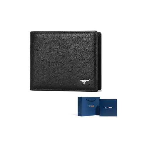 SEPTWOLVES Кошелек из коровьей кожи держатель для карт унисекс черный