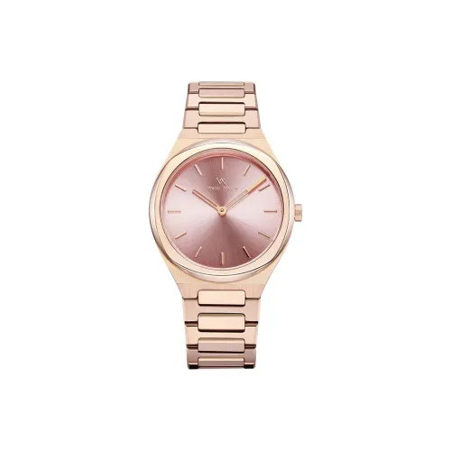 Welly Merck Кварцевый механизм Часы Женские Розовый циферблат