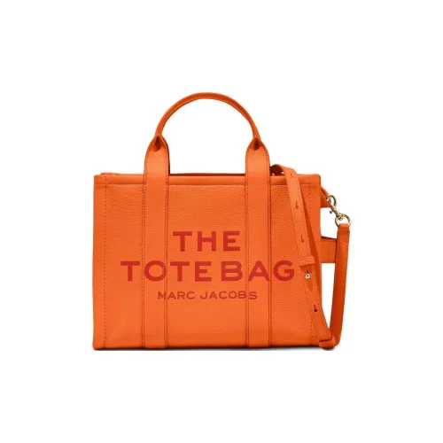 MARC JACOBS Full GRAIN LEATHER Тоут Сумка Сумка для покупок Сумка через плечо Сумка среднего размера Женская Апельсин