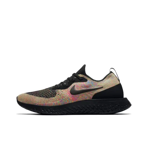 Nike Epic React Flyknit 1 Амортизация Износостойкий Низкий Топ Беговые кроссовки Мужской Коричневый