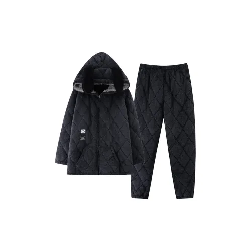 Qin Jing Серый Синий Мужской Пижамный Комплект