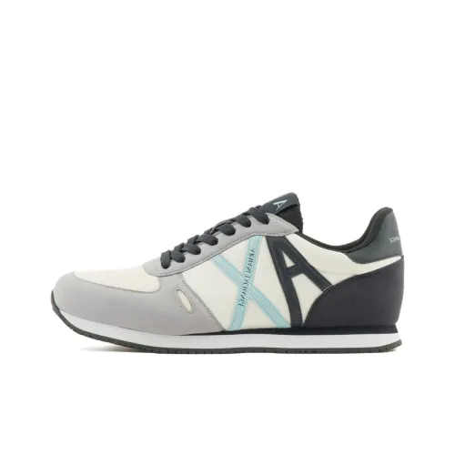 ARMANI EXCHANGEAE Низкий топ Повседневная обувь Мужская Серый Черный