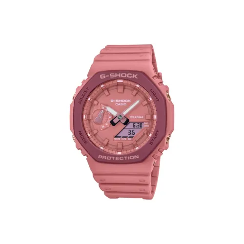 CASIO G Shock Pink Collection Кварцевый механизм Смольный ремешок Часы Унисекс Розовый циферблат