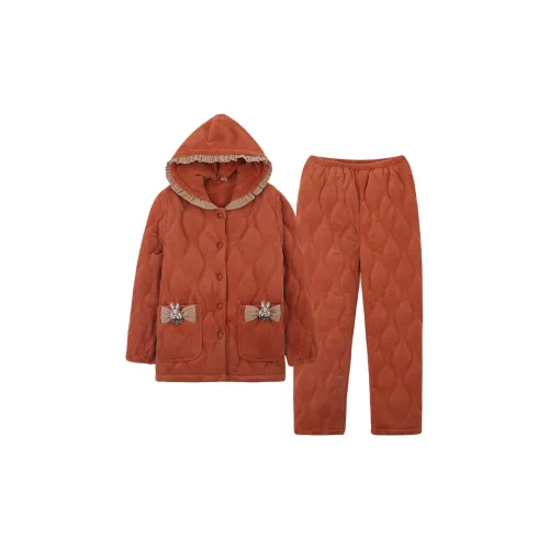 Sha Qian Тыква Женские Пижамные Комплекты