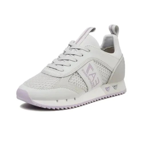 EMPORIO ARMANI EA7 Устойчивый к истиранию Низкий Топ Casual Женский Серый Фиолетовый